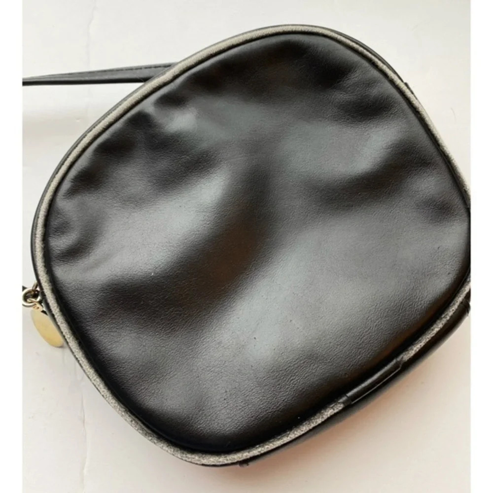 Etienne Aigner • Black Leather-Style Crossbody Purse - Picture 6 of 6